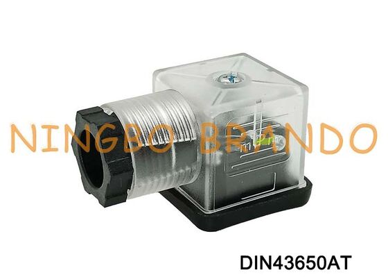 DIN43650A موصل ملف صمام الملف اللولبي 18 مم شفاف DIN 43650 النوع A