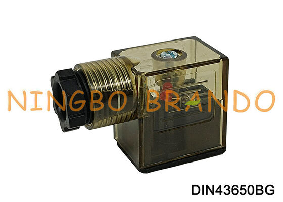 موصل ملف صمام الملف اللولبي DIN43650B مع LED DIN 43650 النوع B