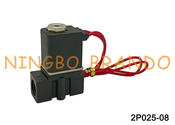 AC220V 2P025-08 1/4'' 2/2 صمام الكهربائي المضغوط من البلاستيك