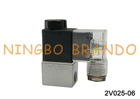 AirTAC نوع 2V025-06 2/2 طريقة الملف اللولبي صمام التمثيل المباشر 12V / 24V / 110V / 220V