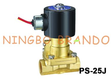 1 `` PS-25J مكبس الطيار تعمل درجة حرارة عالية النحاس صمام البخار اللولبي 24VDC 220VAC