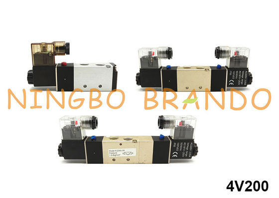 صمام الملف اللولبي نوع Airtac 4V210-08 4V220-08 4V230C-08 24VDC 220VAC