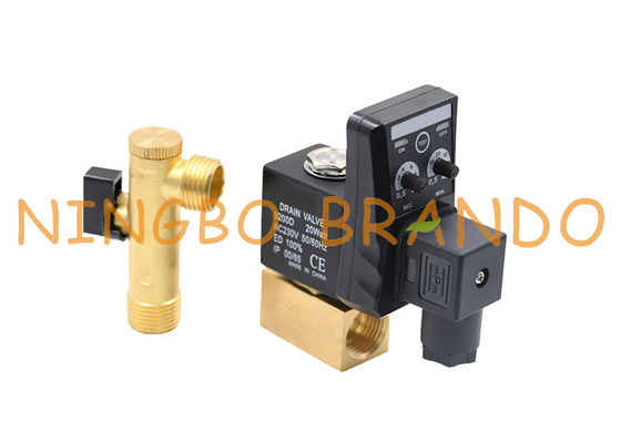 1/2 `` 110V 220V Air Receiver Tank Auto Drain Valve مع مصفاة