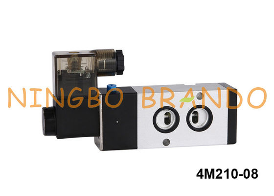5/2 G1 / 4 `` نامور الملف اللولبي صمام 4M210-08 نوع الهواء 24V DC 220V AC