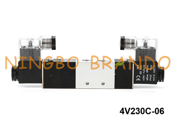 4V230C-06 Airtac نوع هوائي الملف اللولبي صمام 5 طريقة 3 موقف 24V 220V