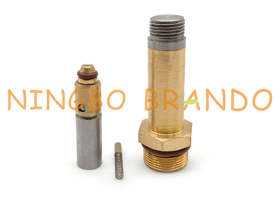 M17 Thread LPG CNG 2/2 Way NC النحاس صمام الملف اللولبي حديد التسليح