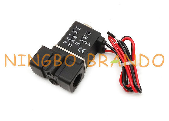 2P025-08 1/4 `` بوصة التحكم في الهواء صمام الملف اللولبي البلاستيك الهوائية