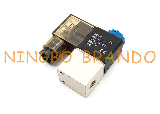 2 وضع 2 طريق 1/8 `` 2V025-06 DIN43650A صمام الملف اللولبي الهوائي