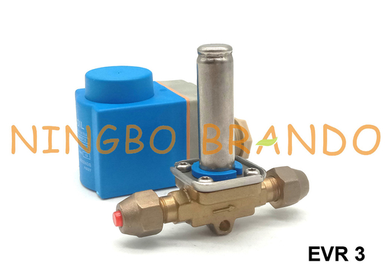 EVR 3 NC 032F8107 1/4 `` صمام الملف اللولبي للتبريد من نوع دانفوس 220VAC