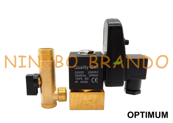 Jorc Type Timer Auto Drain Solenoid Valve لضاغط الهواء 220 فولت