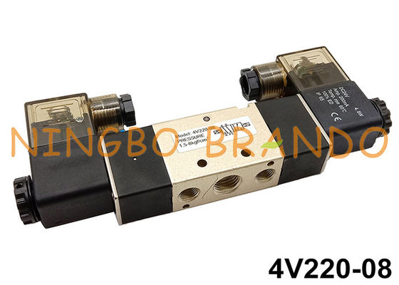 4V220-08 Airtac نوع الهواء هوائي الملف اللولبي صمام ملف مزدوج