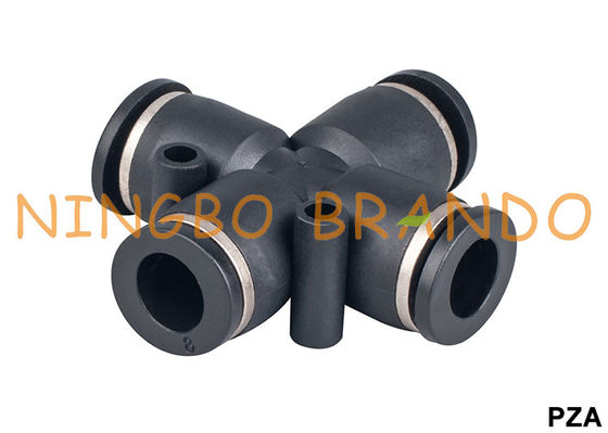 دفع تركيبات خرطوم تعمل بالهواء المضغوط PZA Union Cross للتوصيل السريع